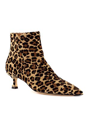 Leopard print calf hair ankle boots MARA BINI | W231109CUOIO